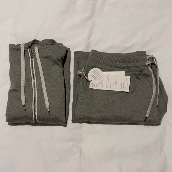 Vuori Sage Green Zip-Up Hoodie (S) + Long Joggers (M) - Picture 8 of 8